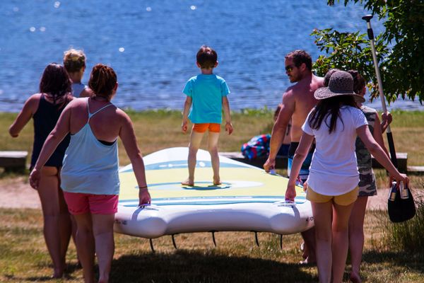 Chicas paddleboard kemp