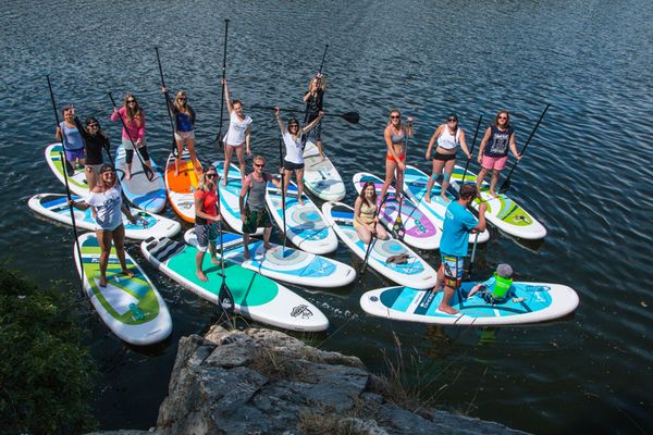 Chicas paddleboard kemp