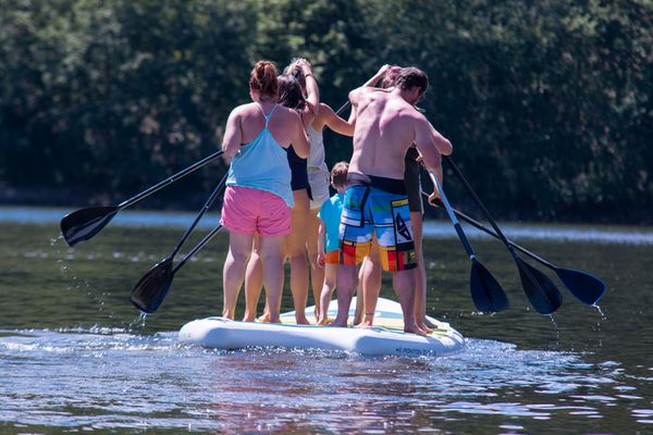 Chicas paddleboard kemp