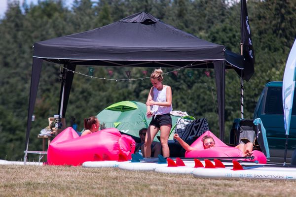 Chicas paddleboard kemp